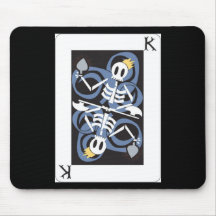 SKELETON FACE CARD MOUSEPADS