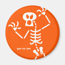 Skeleton Frightening Refrigerator Magnet