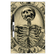 Skeleton, Goth, Medieval Dry-Erase Whiteboards