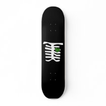 Skeleton Green Heart skateboards by halloween4you Skeleton Green Heart skateboards
