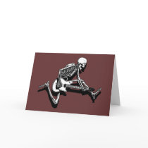 Skeleton Guitarist Jump Cards
