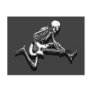 Skeleton Guitarist Jump Post Card