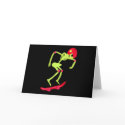 Skeleton Halloween Card card