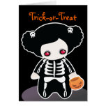 Skeleton Halloween Card for kids
