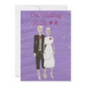 Skeleton Halloween Wedding Invitations, Custom invitation