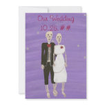 Skeleton Halloween Wedding Invitations, Custom invitations