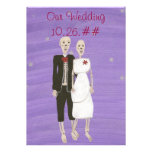 Skeleton Halloween Wedding Invitations, Custom invitations