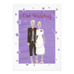 Skeleton Halloween Wedding Invitations, Custom invitations