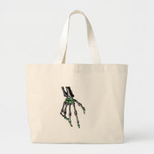 SKELETON HAND OF FATE TOTE BAG