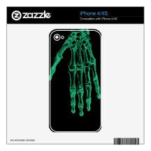 skeleton hand (xray)  iphone skin skin for the iPhone 4S