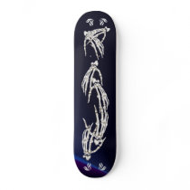 Skeleton Hands Skateboard by LotacatsSkates Skeleton Hands Skateboard