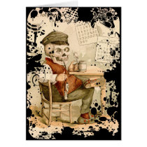 Skeleton Having a Drink Cards