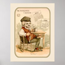 Skeleton Having A Drink Posters