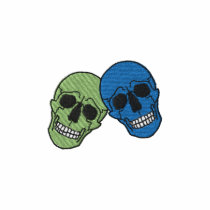 Skeleton Heads embroidered shirts by ZazzleEmbroidery Skeleton Heads embroidered shirts