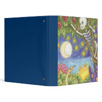 skeleton hiding in tree art binders