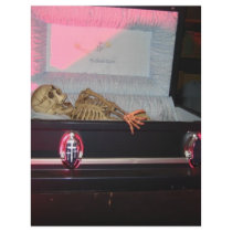 skeleton in coffin letterhead
