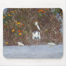 Skeleton in Marigolds Mouse Pad