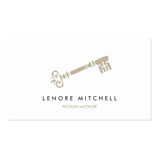 SKELETON KEY BUSINESS CARD FOR AUTHORS & WRITERS