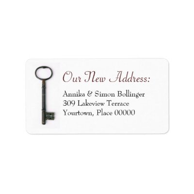 Skeleton Key New Address Label