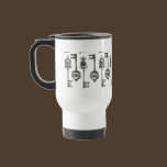 Skeleton Key Pattern Mug mugs
