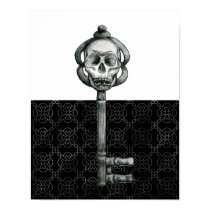 Skeleton Key Print by 13BlackCatsDesigns Skeleton Key Print