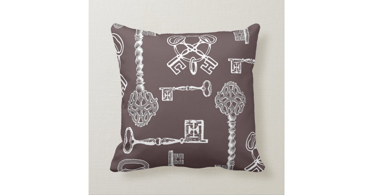 Skeleton Keys Throw Pillow Zazzle