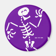 Skeleton Laughing Refrigerator Magnet