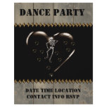 Skeleton Love Hearts flyers