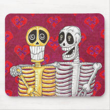 skeleton love mosepad mousepad
