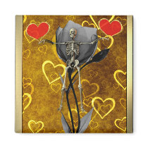 Skeleton Love Valentine Refrigerator Magnets