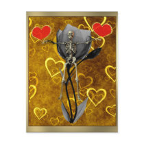 Skeleton Love Valentine Post Cards