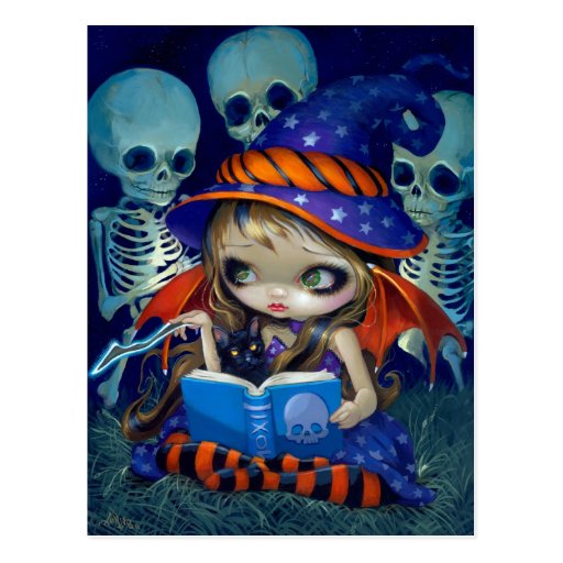 "Skeleton Magic" Postcard