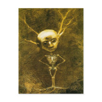 "Skeleton Man" by Odilon Redon (1840-1916) postcards