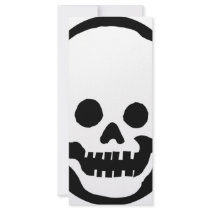 Skeleton Mask Full Color Rack Card
