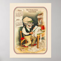 Skeleton News Reporter - Antikamnia Posters