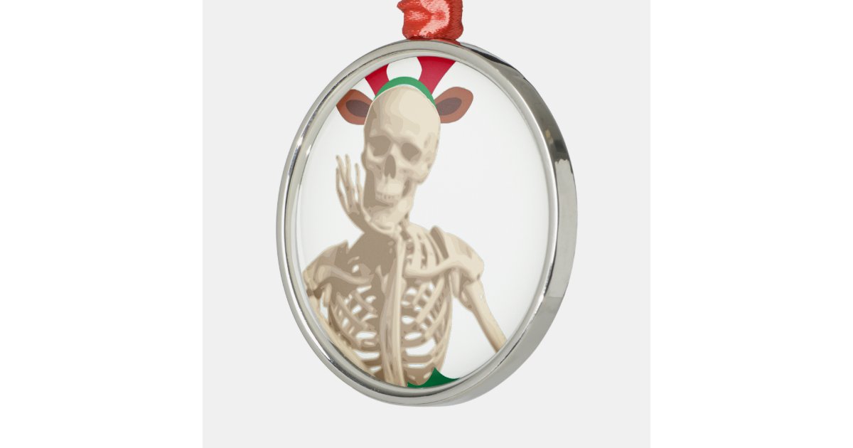 skeleton nightmare christmas metal ornament zazzle skeleton nightmare christmas metal ornament zazzle