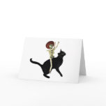 Skeleton on Cat Card cards