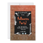 Skeleton Parts Halloween Party Announcement