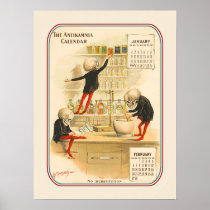 Skeleton Pharmacy/ Drug Store - "No Substitution" Poster