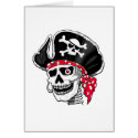 Skeleton Pirate Card card
