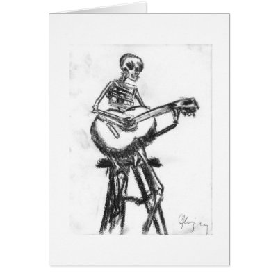 Guitar Playing Drawing