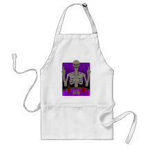 Skeleton Poker Flip Apron
