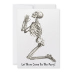 Skeleton Praying Halloween Invitation invitation