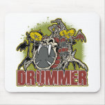 Skeleton Rock Drummer Mouse Mat