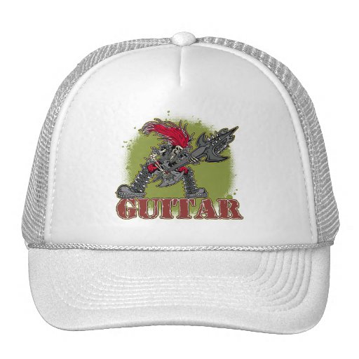 Skeleton Playing Electric Guitar Trucker Hat Zazzle