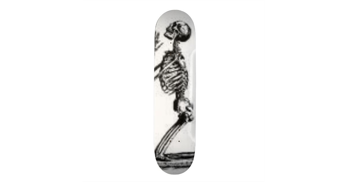 skeleton skateboard deck | Zazzle