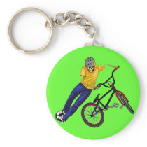 Skeleton Sports BMX  keychain