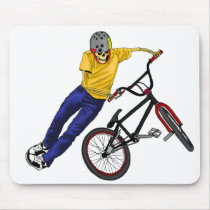 Skeleton Sports BMX  mousepad
