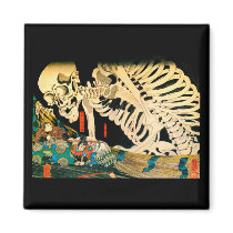 Skeleton Summoned by Witch Fridge Magnet
