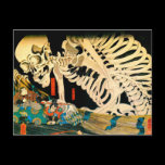 Skeleton Summoned by Witch Postcard